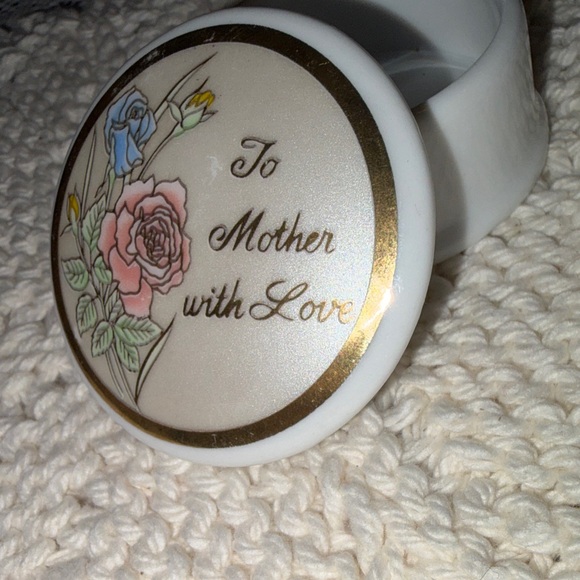 Empress By Haruta Vintage To Mother With Love Trinket Dish With Lid - Picture 8 of 8